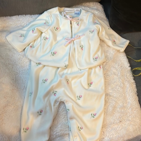Printed Rib Velour Jumper Set main image 1